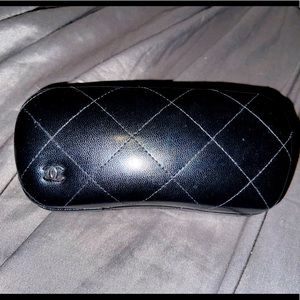 Chanel leather sunglasses case